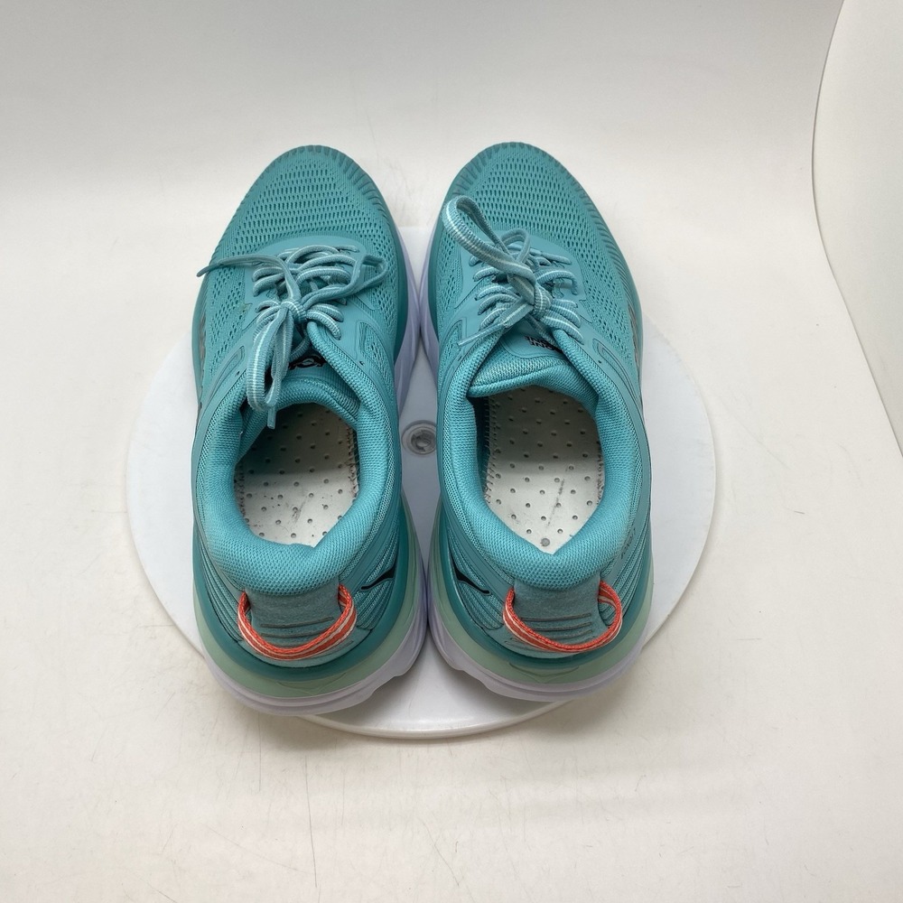 Hoka One One Sneakers Womens 10.5 Bondi 7 1110519 AEBL Blue Running Gym Shoes - Picture 5 of 10
